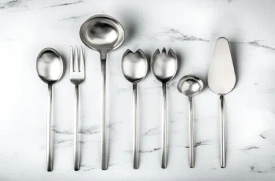 Mepra Due Ice Serving Utensil Set In Ice Silver