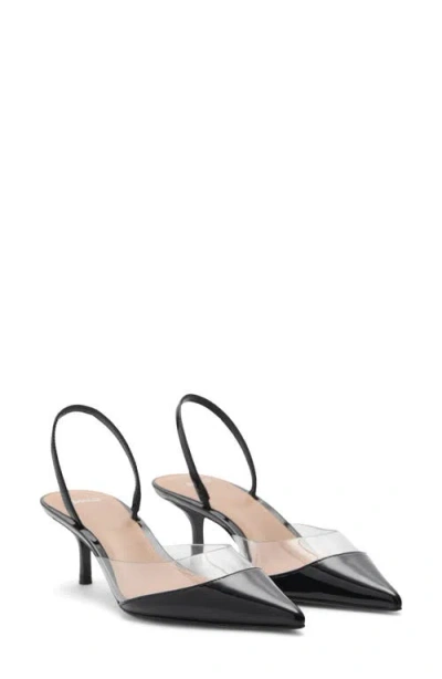 Mango Vinyl Panel Pump In Black