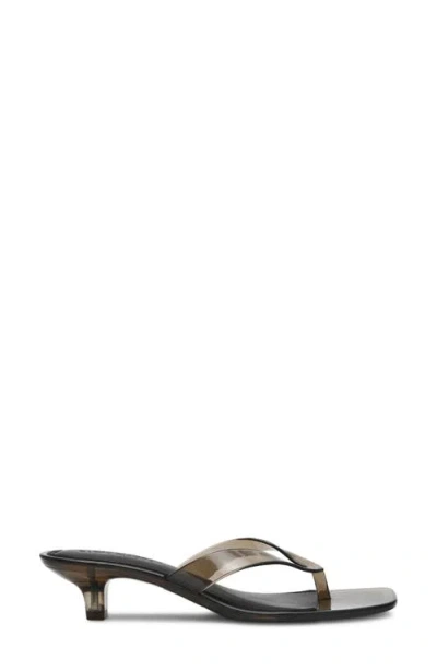 Steve Madden Tracie Kitten Heel Flip Flop In Smoke