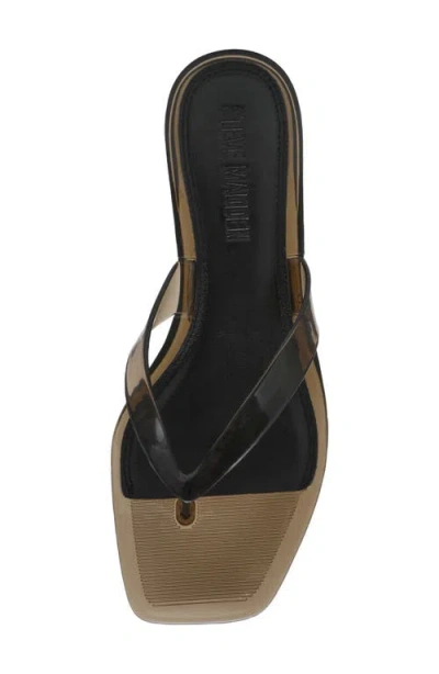 Steve Madden Tracie Kitten Heel Flip Flop In Smoke