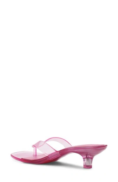 Steve Madden Tracie Kitten Heel Flip Flop In Pink