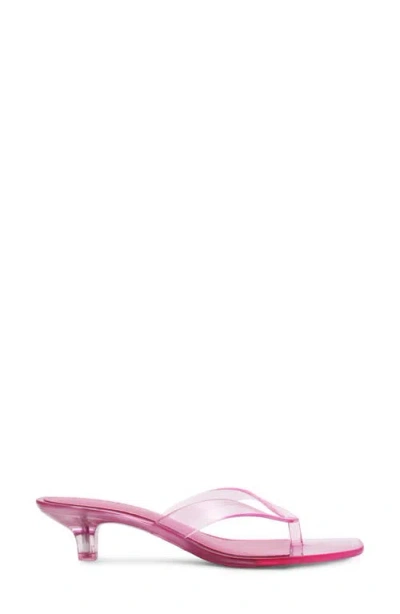 Steve Madden Tracie Kitten Heel Flip Flop In Pink