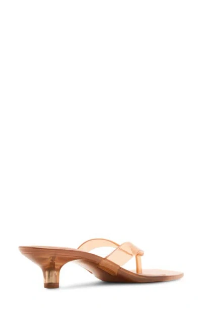 Steve Madden Tracie Kitten Heel Flip Flop In Tan