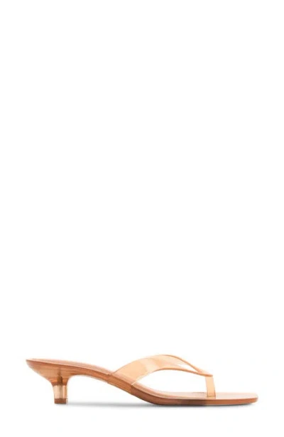 Steve Madden Tracie Kitten Heel Flip Flop In Tan