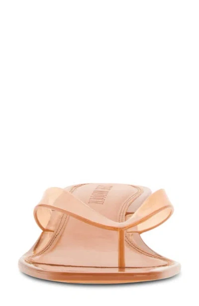 Steve Madden Tracie Kitten Heel Flip Flop In Tan