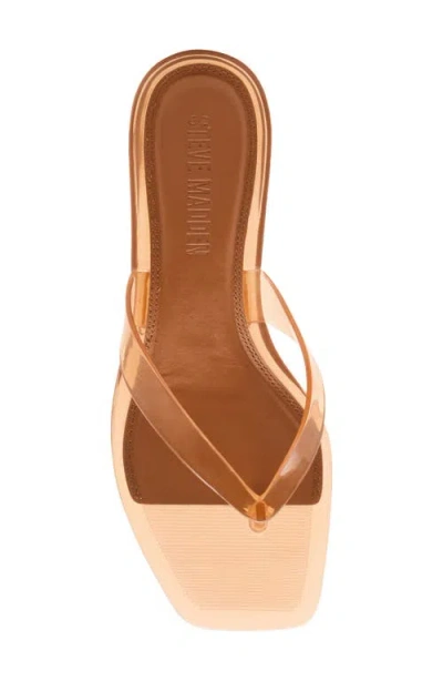 Steve Madden Tracie Kitten Heel Flip Flop In Tan