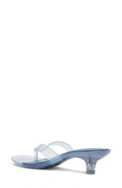 Steve Madden Tracie Kitten Heel Flip Flop In Light Blue