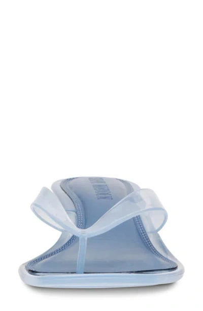 Steve Madden Tracie Kitten Heel Flip Flop In Light Blue