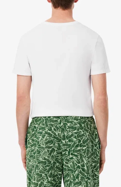 Lacoste 3-pack Cotton Crewneck T-shirts In White