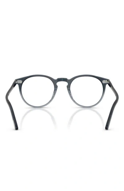 Oliver Peoples O'malley 47mm Round Optical Glasses In Twilight Gradient/demo Lens
