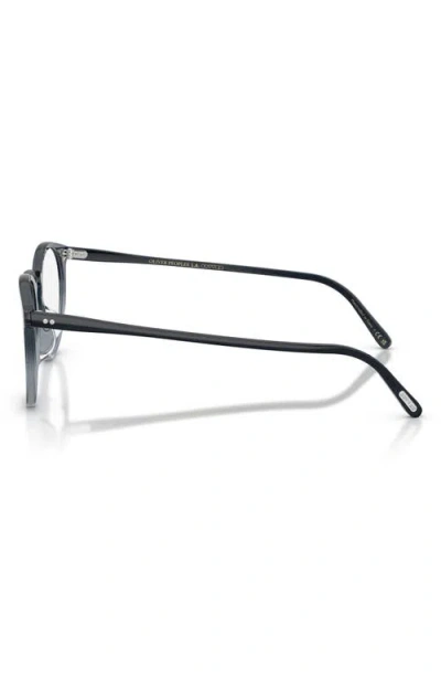 Oliver Peoples O'malley 47mm Round Optical Glasses In Twilight Gradient/demo Lens