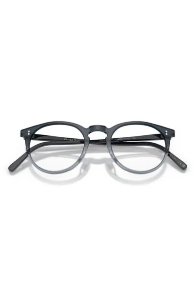 Oliver Peoples O'malley 47mm Round Optical Glasses In Twilight Gradient/demo Lens