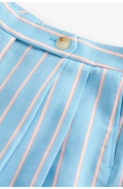 Next Stripe Wide Leg Pants In Blue