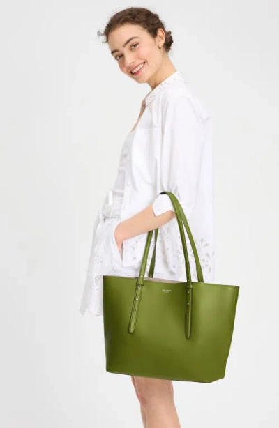 Kate Spade New York Do It All Fine Grain Leather Tote In Jungle Vine