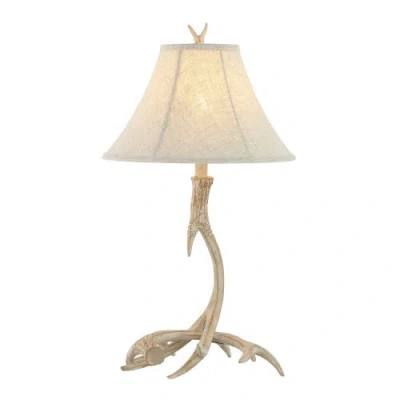 Jonathan Y Antler 27.5" Rustic Resin Led Table Lamp In Beige