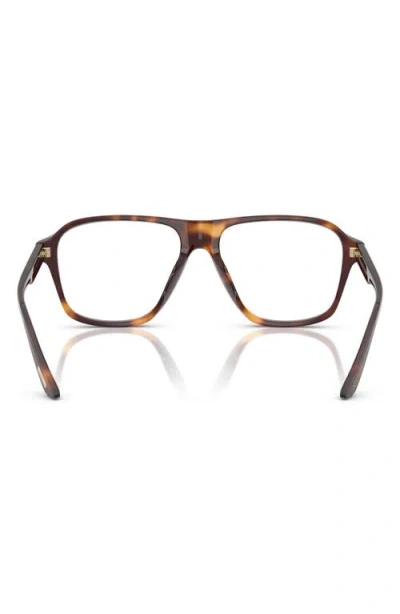 Oliver Peoples 56mm Pilot Optical Glasses In Dark Mahogany/demo Lens