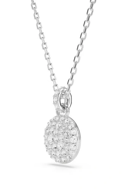Swarovski Sublima Crystal Pendant Necklace & Stud Earrings Set In Metallic