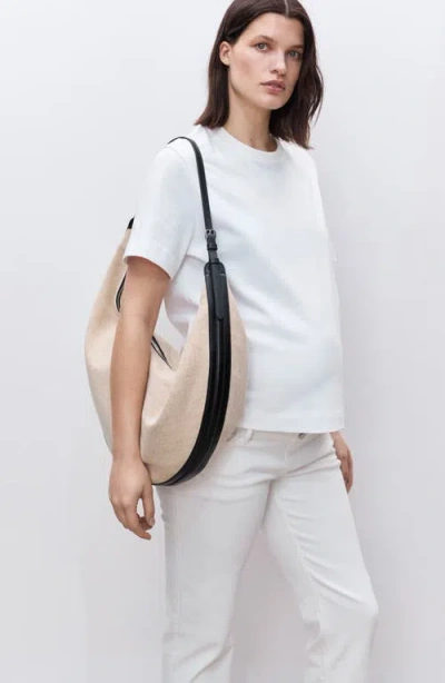 Mango Over The Bump Maternity Straight Leg Jeans In White