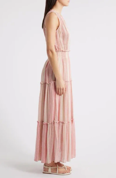 Rails Loulou Stripe Sleeveless Linen Blend Maxi Dress In Salerno Stripe