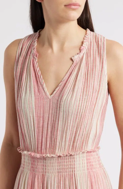 Rails Loulou Stripe Sleeveless Linen Blend Maxi Dress In Salerno Stripe