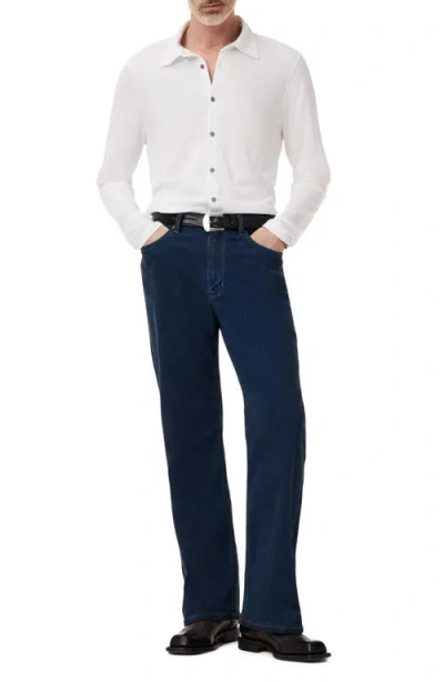 John Varvatos Caserta Regular Fit Textured Lyocell Button-up Shirt In White