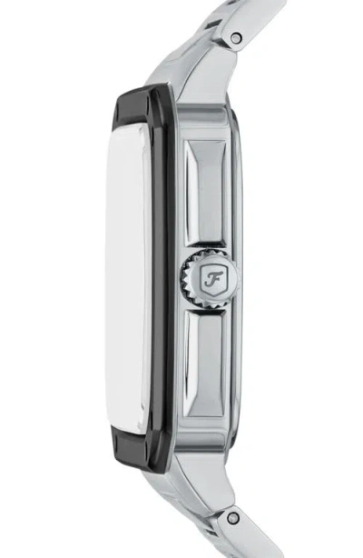 Fossil Crosby Watch, 30mm X 42mm In Black/silver