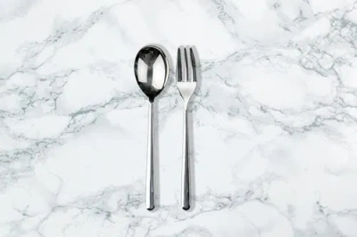 Mepra Linea Serving Set In Silver