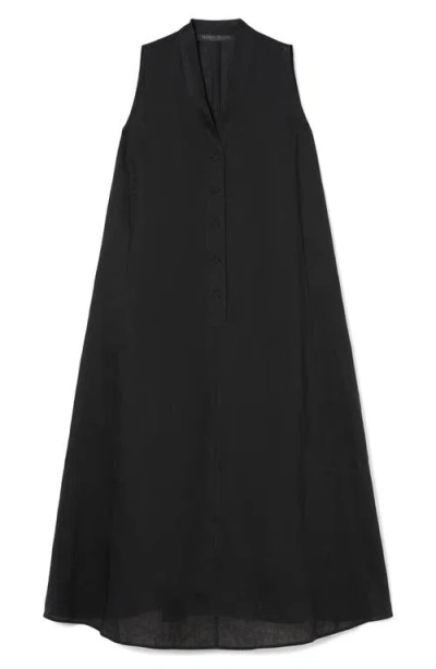 Shop Marina Rinaldi Tema Sleeveless A-line Dress In Black