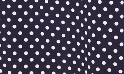Vince Camuto Polka Dot Keyhole Back Maxi Dress In Classic Navy