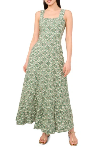 Vince Camuto Square Neck Maxi Dress In Blue Aura