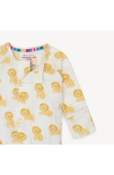 MAGNETIC ME MAGNETIC ME PRIDE & JOY LION PRINT MAGNETIC CONVERTIBLE ROMPER 