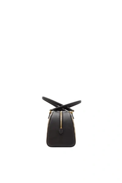 Burberry Highland Beige Handbag With Ekd Patch On The Front And All-over Check Motif In Cotton Blend Woman In Neutral