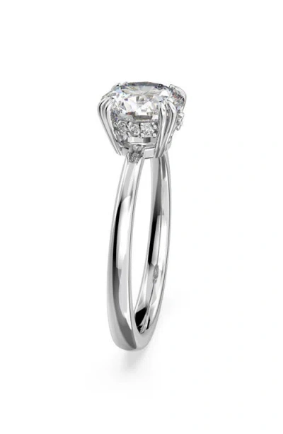 Swarovski Constella Cocktail Ring Round S Rhodium Shiny White White In White/silver