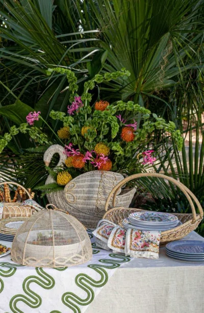 Juliska Provence Rattan Medium Urn In Whitewash