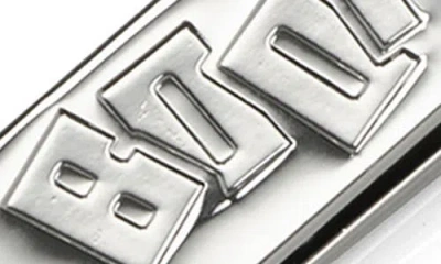 Cufflinks, Inc . Minecraft Creeper Hidden Message Bar Tie In Silver