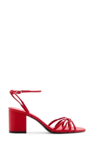 Mango Ankle Strap Sandal In Red