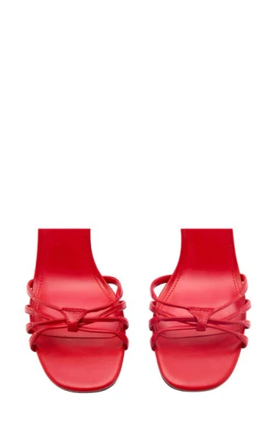 Mango Ankle Strap Sandal In Red