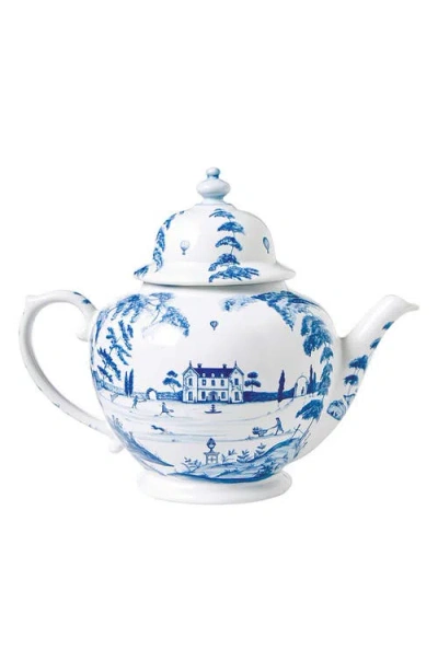 Juliska Country Estate Teapot In Delft Blue
