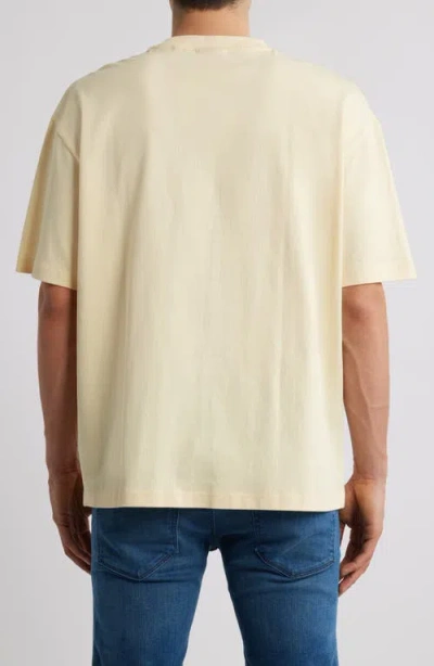 Hugo Boss Hugo Dinkee Oversize Logo Graphic T-shirt In Open White