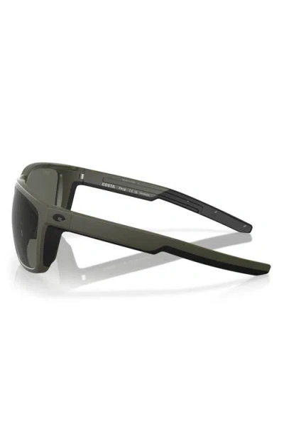 Costa Del Mar 62mm Polarized Square Sunglasses In Black