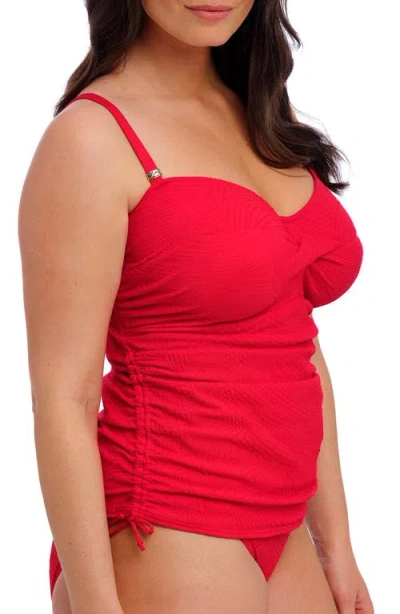 Fantasie Ottawa Underwire Twist Front Tankini Top In Radiant Red