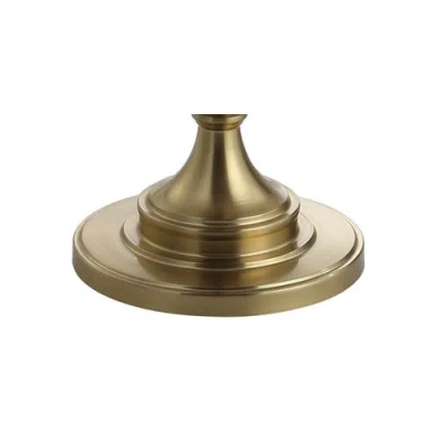 Jonathan Y Cora 60" Metal/glass Led Side Table And Floor Lamp In Brass Gold