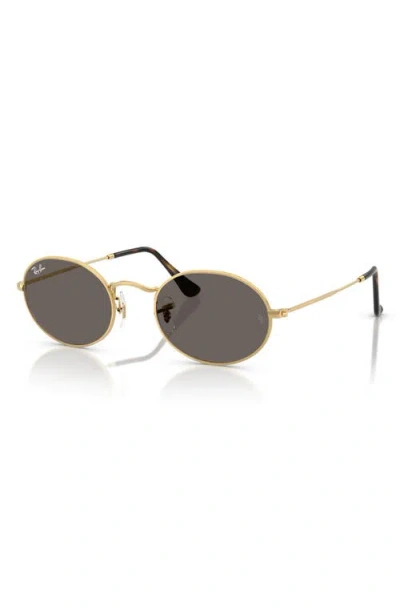 Ray Ban Ray-ban Oval 51mm Sunglasses In Arista Grey