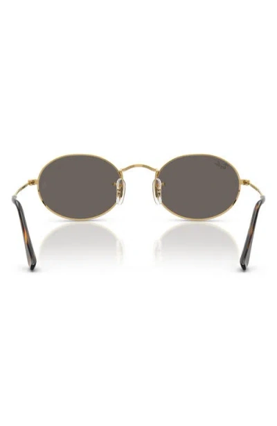 Ray Ban Ray-ban Oval 51mm Sunglasses In Arista Grey