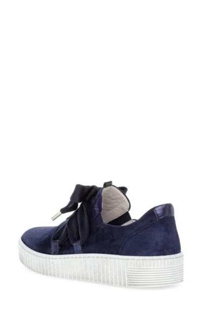 Gabor 43.333 Platform Sneaker In Marine