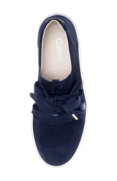 Gabor 43.333 Platform Sneaker In Marine