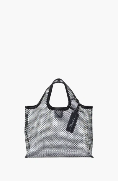 3.1 Phillip Lim Crystal Mesh Mini Market Tote Bag In Black
