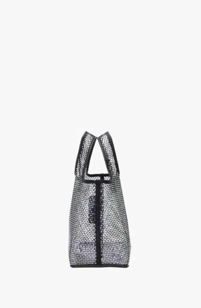 3.1 Phillip Lim Crystal Mesh Mini Market Tote Bag In Black
