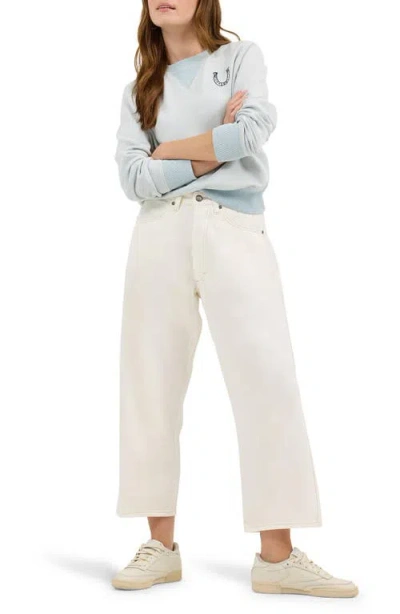Lee Button Fly Wide Leg Ankle Jeans (fever Pitch_ In Fever Pitch