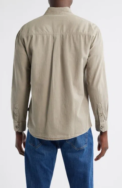 Mavi Jeans Cotton & Linen Button-up Shirt In Roasted Cashew